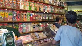 The well-stocked sweet shop in Keswick